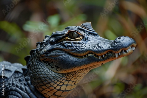 Alligator in the Everglades National Park  Florida  USA