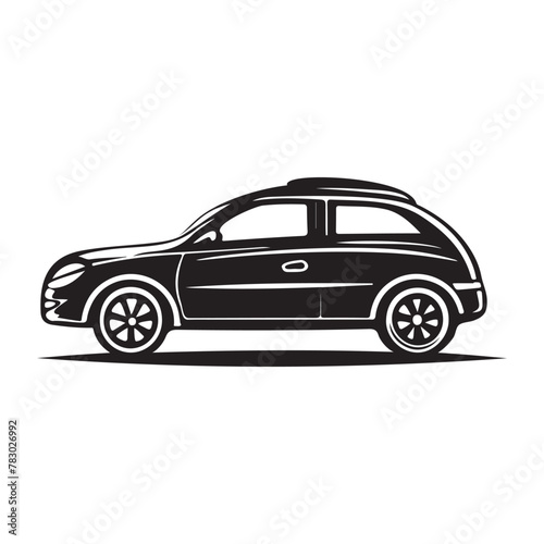 Simple Car Silhouette And Vector Images, art, design