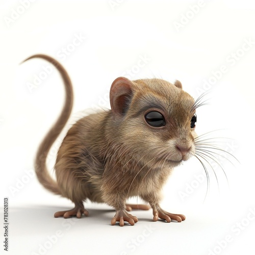Gerbil isolated on a white background, illustration