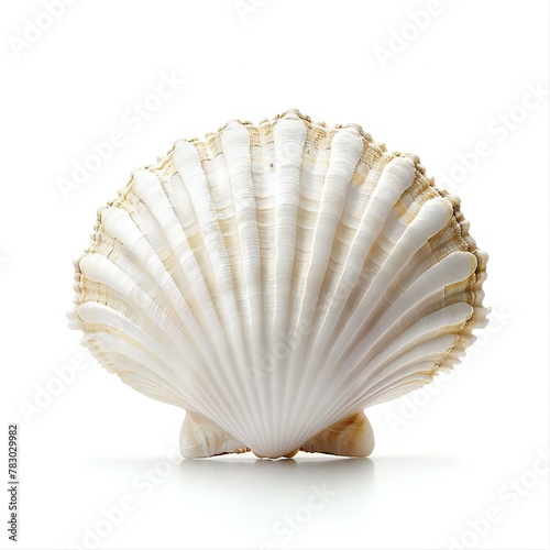 Sea shell isolated on a white background, Clipping path included
