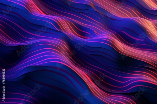 Vivid neon pattern with a futuristic touch