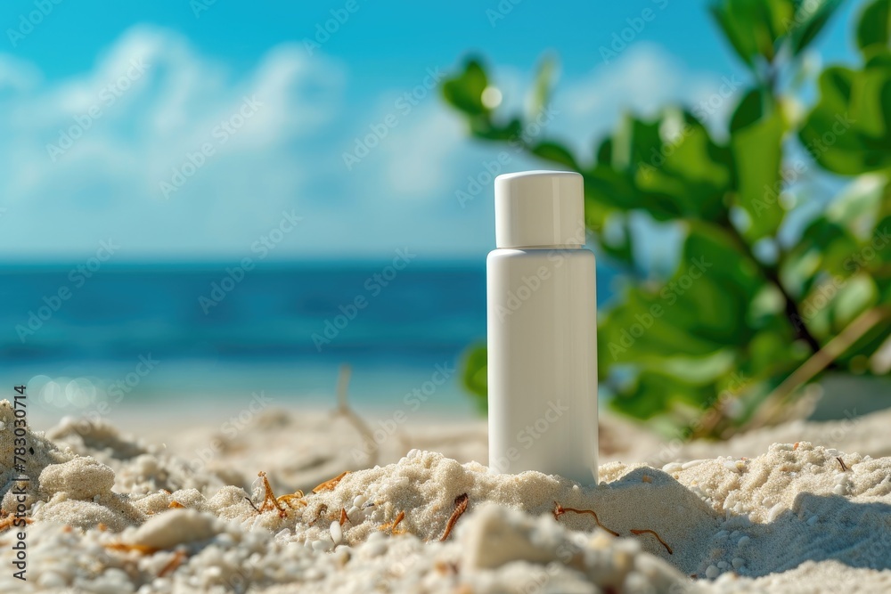 Seaside Serenity: Summer Glow Cosmetic Bottle Seaside Serenity: Summer Glow Cosmetic Bottle