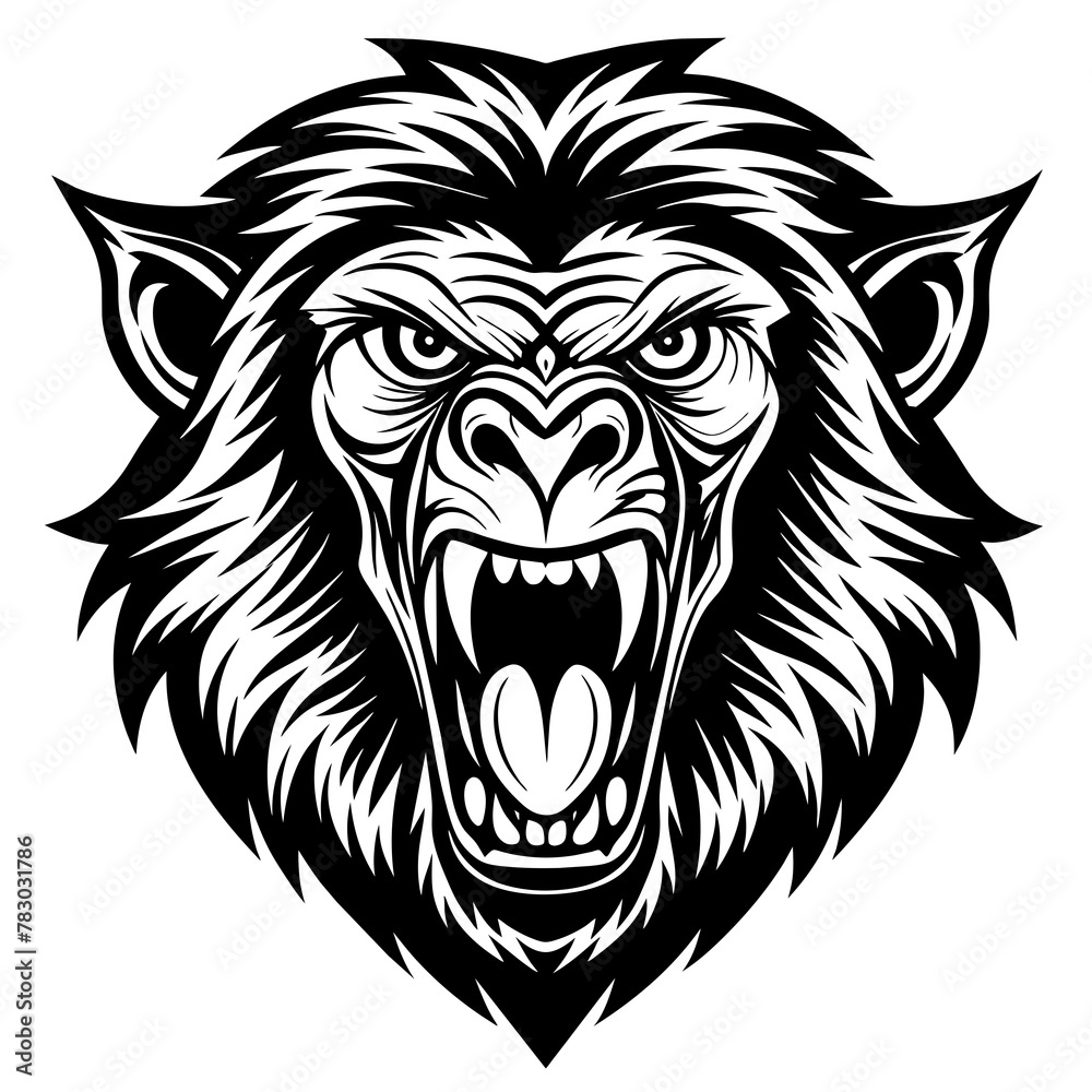 Lion head silhouette, vector illustration set. Lion head silhouette, vector illustration set.