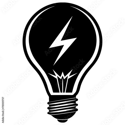 Light bulb icon with rays emanating from it