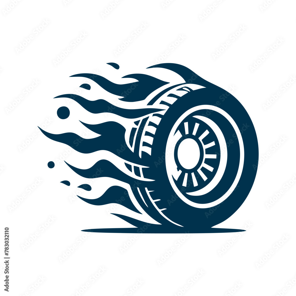 Tire logo. Tires logo design template. silhouette wheel vector Tire logo. Tires logo design template. silhouette wheel vector