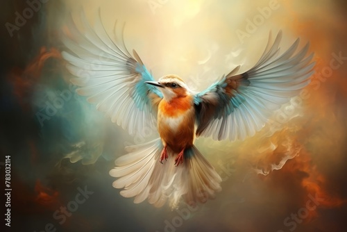 Bird in flight, a testament to the beauty of life