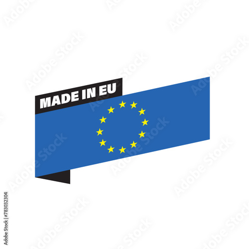 Made in EU Europe flag ribbon