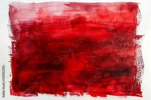 Abstract red watercolor on paper texture can use as background,  Hand painted background