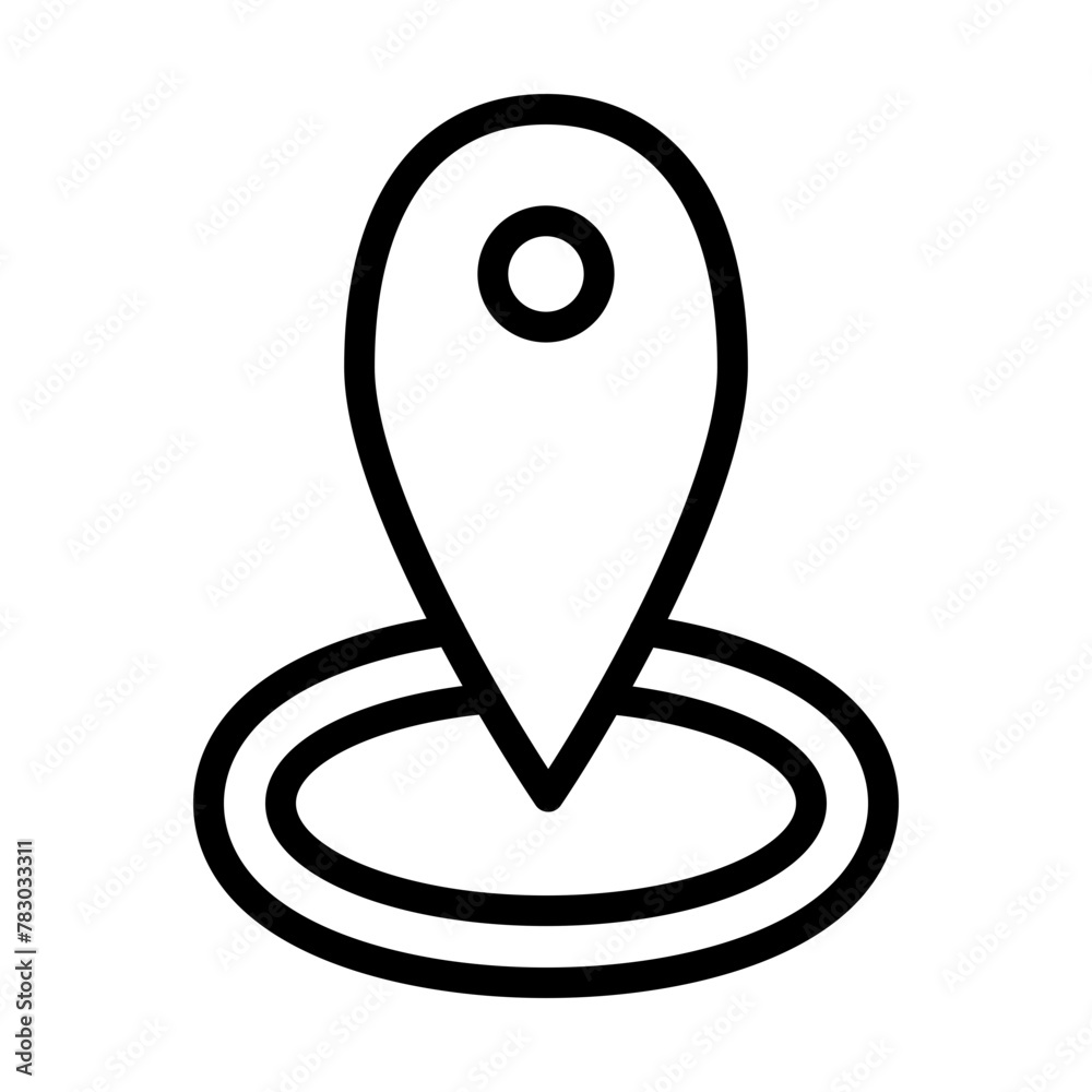 GPS location Vector Line Icon Design GPS location Vector Line Icon Design