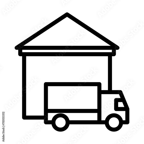 Dispatch center Vector Line Icon Design