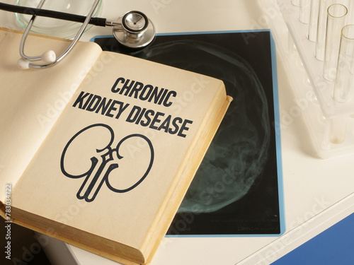 Chronic kidney disease CKD is shown using the text