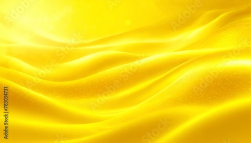 Gleaming Gulf: Bright Yellow Background with Flowing Waves © Behram