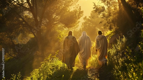 Disciples on the road to Emmaus