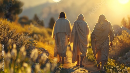 Disciples on the road to Emmaus