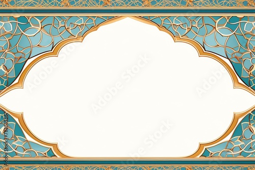 Islamic pattern border for text background