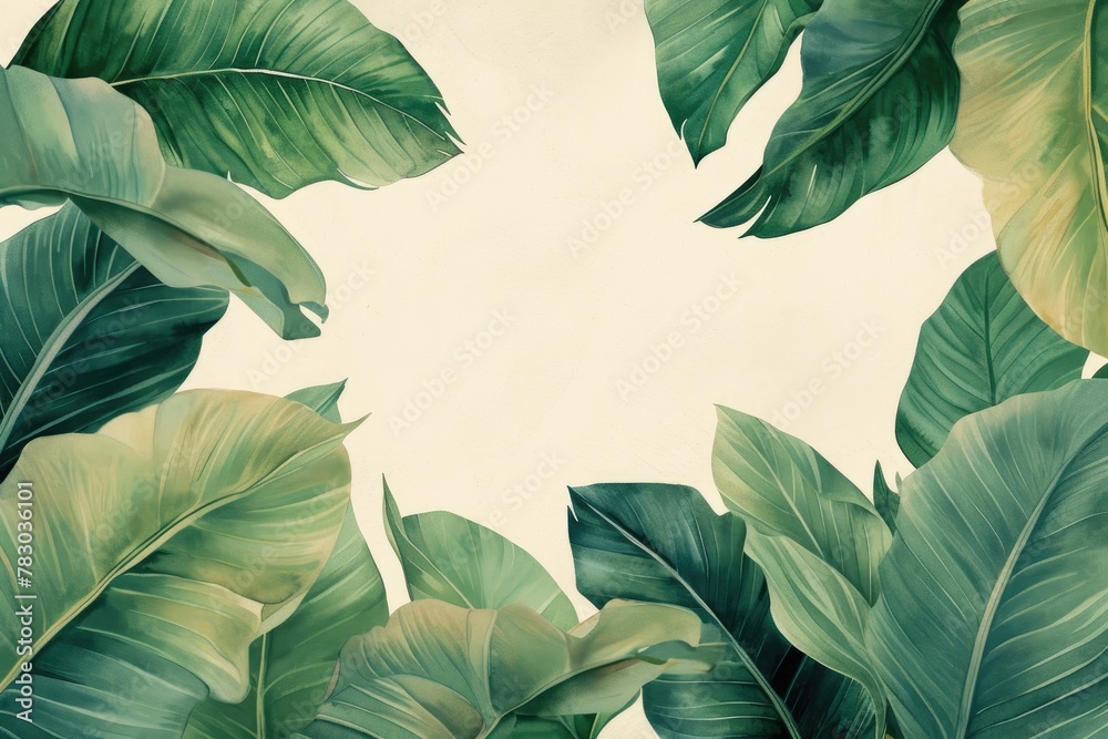 Nature's Palette: Verdant Green Leaves Nature's Palette: Verdant Green Leaves