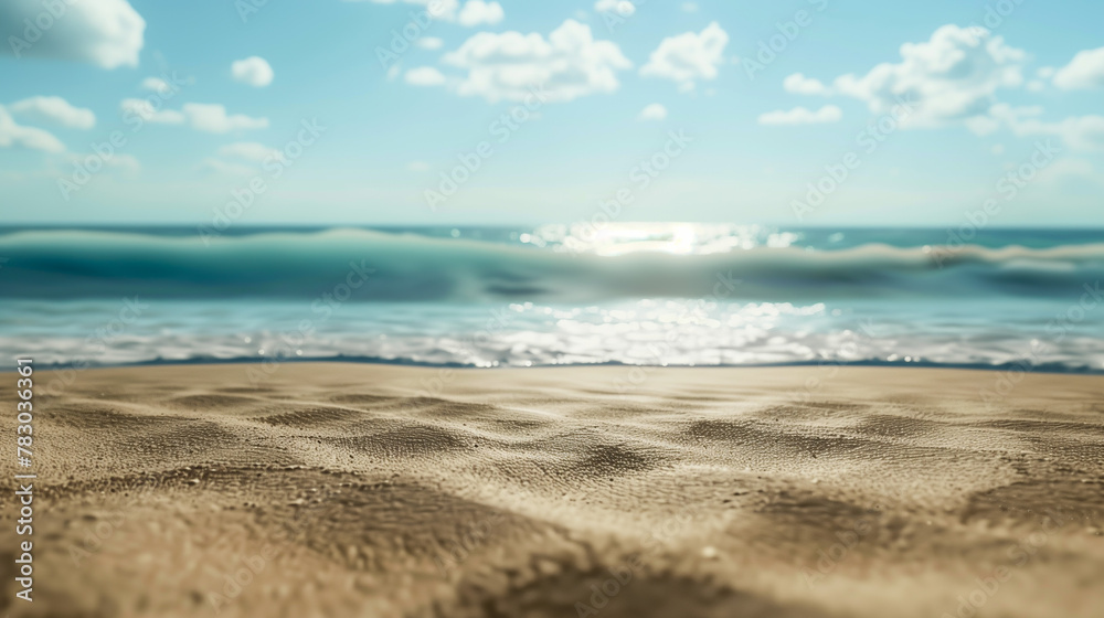 Beautiful beach in the summer, copy space Beautiful beach in the summer, copy space