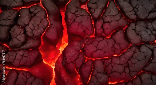 lava with red gaps Background
