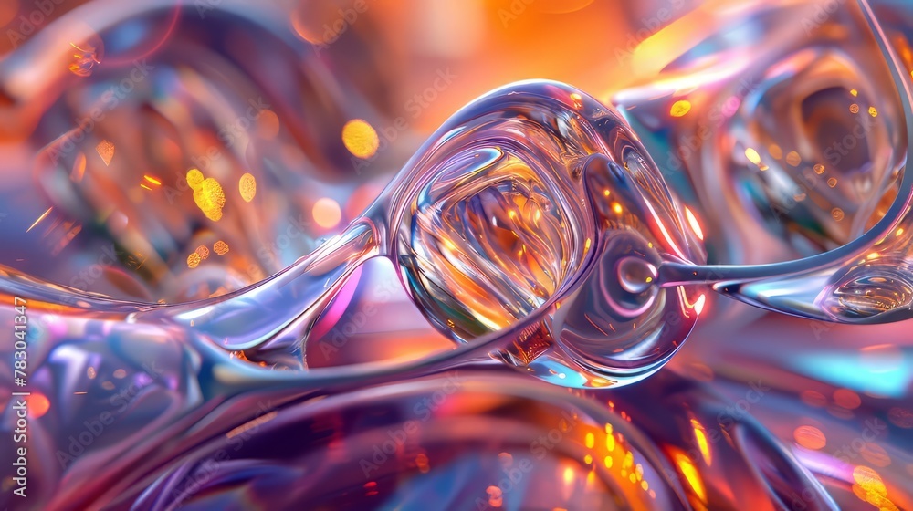 Captivating glassmorphism background with intricate patterns and dynamic lighting