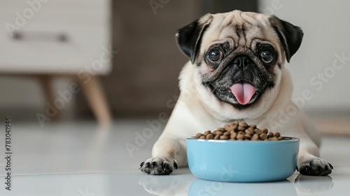 A Pug Waiting for Mealtime © HelenP
