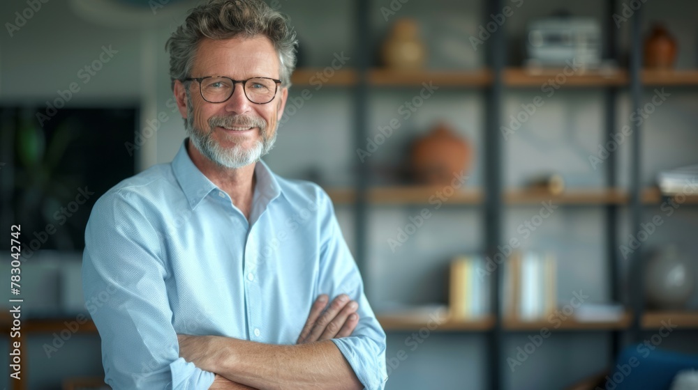 Fototapeta premium Confident Smiling Professional Man