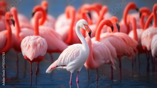 Greater flamingo (Phoenicopterus roseus)