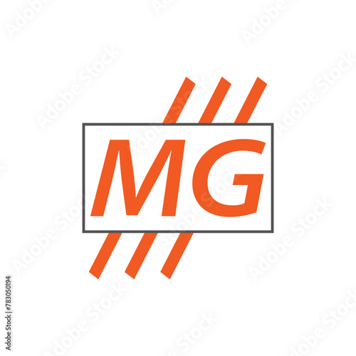 letter MG logo. MG. MG logo design vector illustration for creative company, business, industry photo