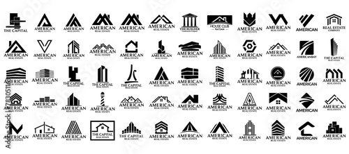 Set of Building, Real Estate, and Construction logo