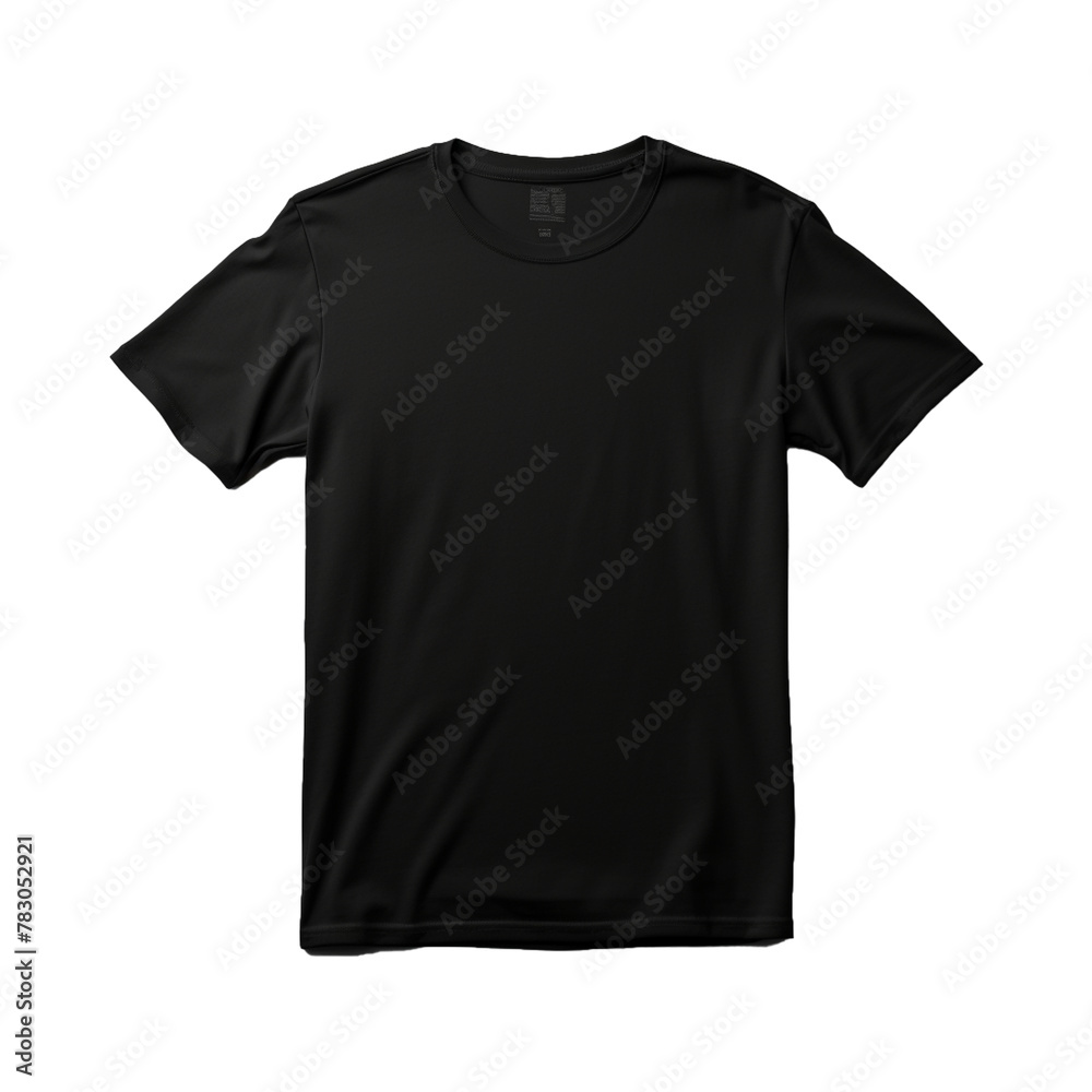 Black tshirt isolated on transparent background Black tshirt isolated on transparent background