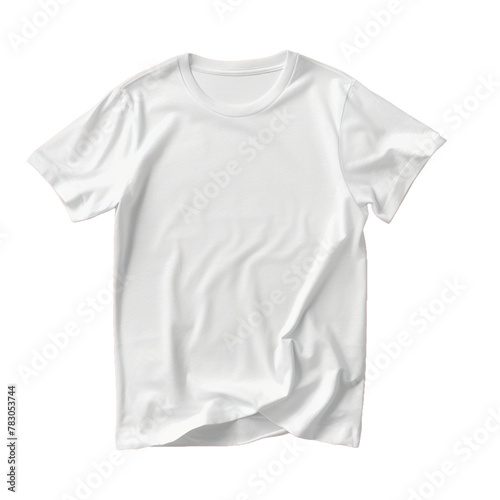 White tshirt isolated on transparent background