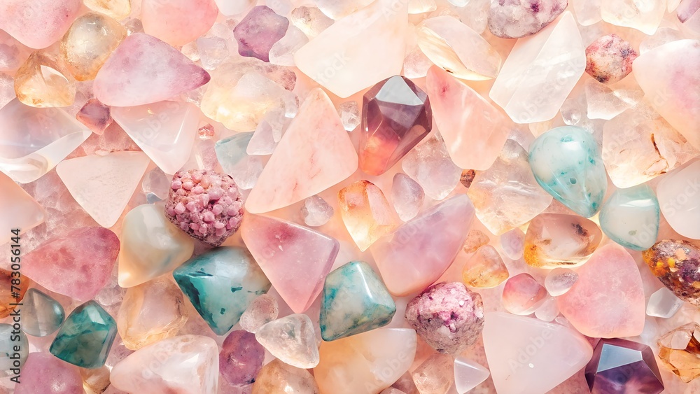 abstract background of their gems of different colors abstract background of their gems of different colors