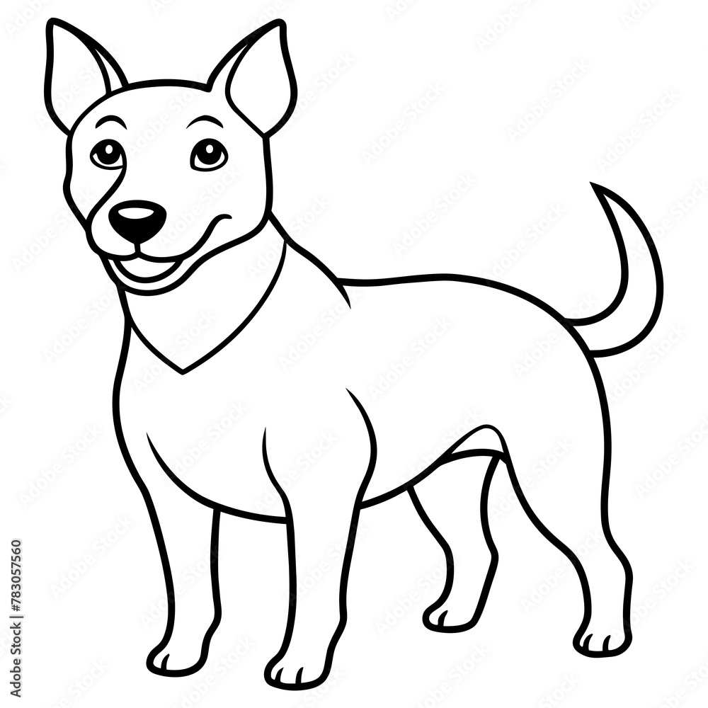 Dog vector illustration.
Dog vector illustration.