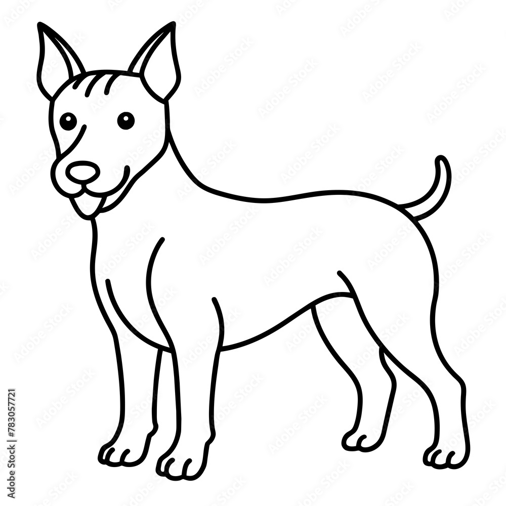 Dog vector illustration.
Dog vector illustration.