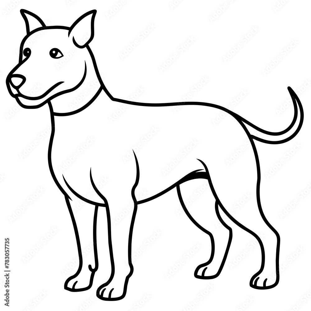 Dog vector illustration.
Dog vector illustration.