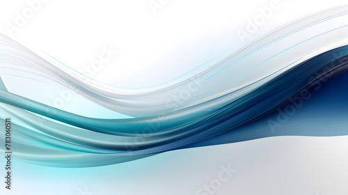 Digital technology teal and white geometric curve abstract poster web page PPT background
