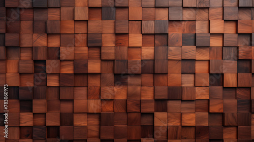 Varied Tones Wooden Cubes Background in High Detail
