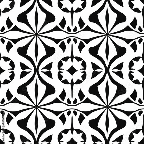 minimal tezhip art, simple, pattern, ottoman empire, seljuk pattern, negative, seamless photo