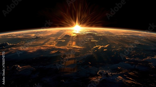 Earth's Majestic Sunrise/Sunset from Space