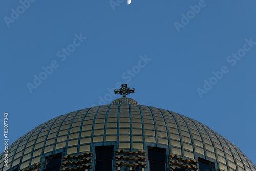 Art Nouveau Church by Otto Wagner in Steinhof in Vienna Austria Europe Close-Up