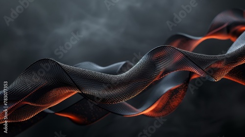 Elegant image of modern elastic straps, floating above a smooth photo