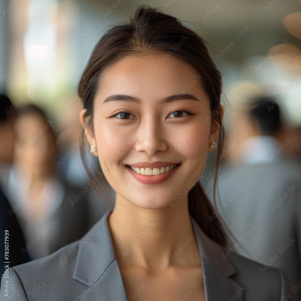 Corporate happiness where young, dynamic businesswoman, beautiful manager, adds touch of positivity to her modern office space, making each task joyful endeavor. Generative AI. Corporate happiness where young, dynamic businesswoman, beautiful manager, adds touch of positivity to her modern office space, making each task joyful endeavor. Generative AI.
