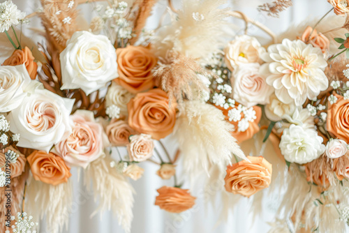 Boho Floral Hoop Backdrop: A Stunning Background for Creative Content Creators
