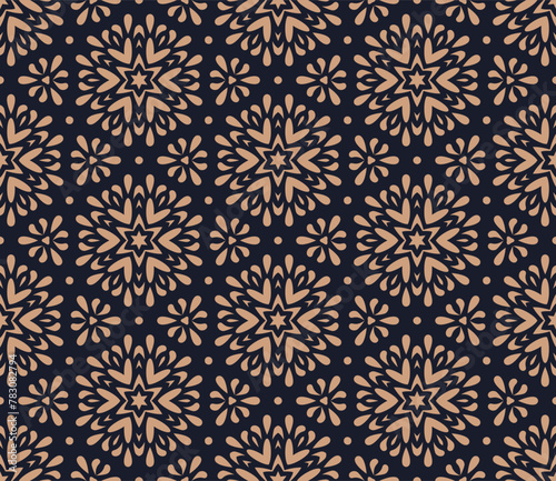 Vector beautiful damask pattern. Royal pattern with floral ornament. Seamless wallpaper with a damask pattern.