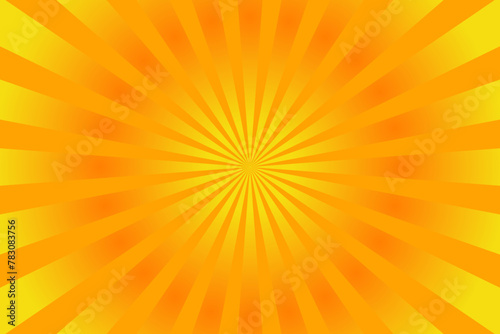 Sunburst Pattern. Radial background. Orange Sunburst Pattern Background. 