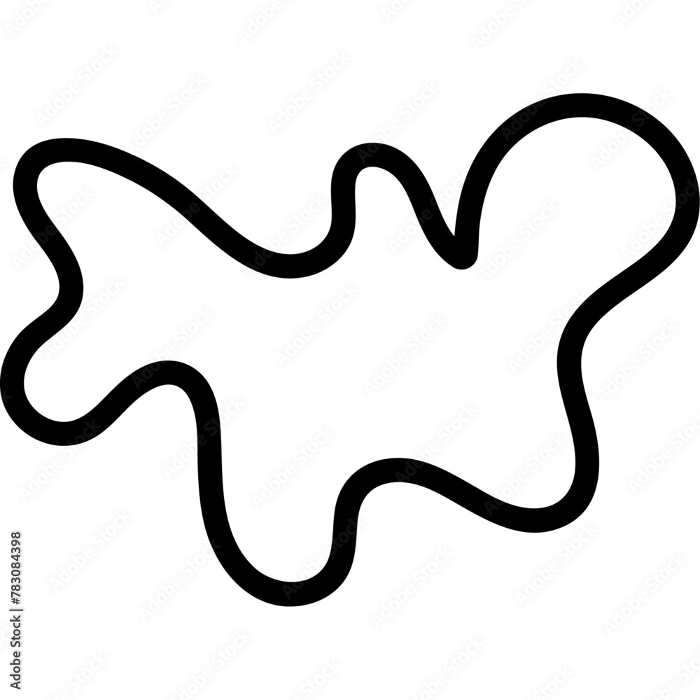Abstract style blob shape design element vector illustration Abstract style blob shape design element vector illustration