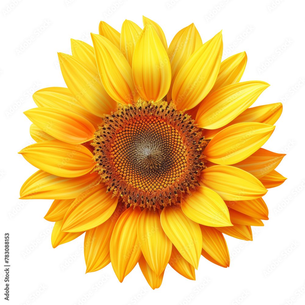 Fototapeta premium sunflower isolated on transparent background cutout