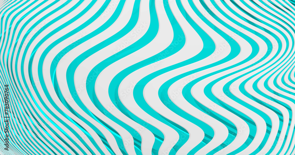 Abstract image of curved white stripes on a turquoise background. Background for your design.Vector illustration. Abstract image of curved white stripes on a turquoise background. Background for your design.Vector illustration.
