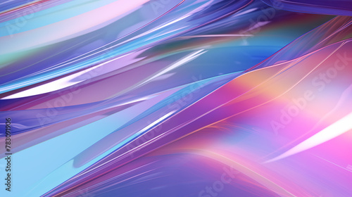 holographic iridescent background, Vibrant Energy Waves: Abstract background with colorful lines, motion, and bright textures in blue, pink, and purple hues