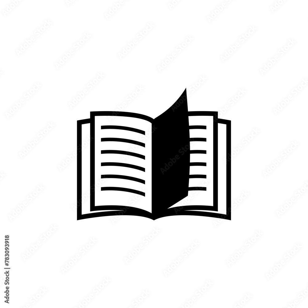 Notebook flat vector icon. Simple solid symbol isolated on white background Notebook flat vector icon. Simple solid symbol isolated on white background