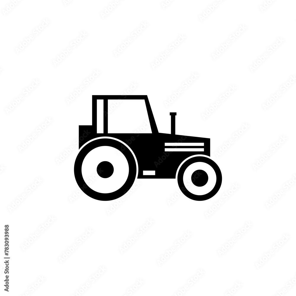 Road Roller. Asphalt Compactor Paver flat vector icon. Simple solid symbol isolated on white background